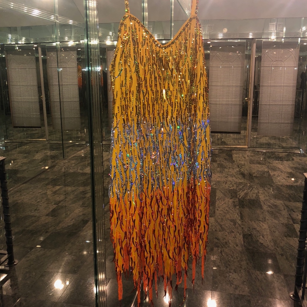 Crystal Beaded Party Dress